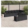 Image de Salon de jardin modulable rotin noir 8 pieces x 83 x 69 8 personnes