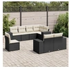 Image de Salon de jardin modulable noir resine tressee 8 pieces 62 x 62 x 69 cm 8 personnes