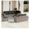 Image de Salon de jardin modulable resine tressee gris 8 pieces 62.0 x 62 x 69 8 personnes