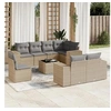 Image de Salon de jardin modulable beige resine tressee 9 pieces 62 x 62 x 69 cm
