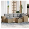 Image de Salon de jardin modulable beige rotin 7 pieces 62 x 62 x 69 cm