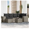 Image de Salon de Jardin avec Coussins 7 pcs, Canapés de Patio, Ensemble de Meubles, Mobilier de Terrasse Exterieur, Gris 3222871