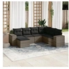 Image de Salon de Jardin avec Coussins 7 pcs, Canapés de Terrasse, Ensemble de Meubles de Patio, Mobilier d'Extérieur, Gris 3222899