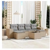 Image de Salon de Jardin avec Coussins 7 pcs, Canapés de Terrasse, Ensemble de Meubles de Patio, Mobilier d'Extérieur, Beige 3222928