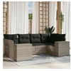 Image de Salon de Jardin avec Coussins 6 pcs, Canapés de Patio, Ensemble de Meubles, Mobilier de Terrasse Exterieur, Gris 3222981