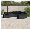 Image de Resine tressee 9 pieces salon de jardin modulable noir 62 x 62 x 69 9 personnes