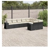 Image de Salon de Jardin avec Coussins 9 pcs, Canapés de Terrasse, Ensemble de Meubles de Patio, Mobilier d'Extérieur, Noir 3223035