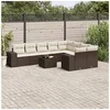 Image de Salon de jardin modulable resine tressee marron 10 pieces x 83 x 69 9 personnes