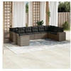 Image de Salon de jardin modulable resine tressee gris 10 pieces x 83 x 69 10 personnes
