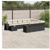 Image de Salon de Jardin avec Coussins 11 pcs, Canapés de Terrasse, Ensemble de Meubles de Patio, Mobilier d'Extérieur, Noir 3223125