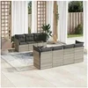 Image de Salon de Jardin avec Coussins 8 pcs, Canapés avec Pieds Réglables, Ensemble de Meubles d'Extérieur Patio Terrasse, 3217282