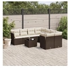 Image de Salon de Jardin avec Coussins 9 pcs, Canapés avec Pieds Réglables, Ensemble de Meubles d'Extérieur Patio Terrasse, 3217323
