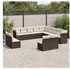Image de Salon de jardin modulable resine tressee beige 12 personnes 62 x 62 x 69 cm 12 pieces