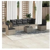Image de Salon de Jardin avec Coussins 7 pcs, Canapés avec Pieds Réglables, Ensemble de Meubles d'Extérieur Patio Terrasse, 3217382