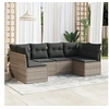 Image de Salon de Jardin avec Coussins 6 pcs, Canapés avec Pieds Réglables, Ensemble de Meubles d'Extérieur Patio Terrasse, 3217392