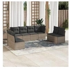 Image de Salon de jardin modulable GENERIQUE 8 pieces resine tressee gris 62 x 62 x 69 cm 8 personnes