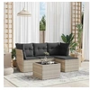 Image de Salon de Jardin avec Coussins 5 pcs, Canapés avec Pieds Réglables, Ensemble de Meubles d'Extérieur Patio Terrasse, 3217552