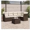 Image de Salon de Jardin avec Coussins 6 pcs, Canapés avec Pieds Réglables, Ensemble de Meubles d'Extérieur Patio Terrasse, 3217613