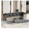 Image de Salon de Jardin avec Coussins 7 pcs, Canapés avec Pieds Réglables, Ensemble de Meubles d'Extérieur Patio Terrasse, 3217672