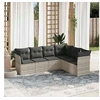 Image de Salon de Jardin avec Coussins 6 pcs, Canapés de Terrasse, Ensemble de Meubles de Patio, Mobilier d'Extérieur, Gris 3217682