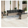 Image de Salon de jardin modulable Lot de 10 pieces GENERIQUE resine tressee gris 1 table 1 canape 55x62x69 cm