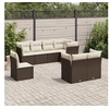 Image de Salon de jardin modulable GENERIQUE 8 personnes marron 8 pieces 55 x 62 x 69 cm resine tressee