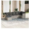 Image de Salon de Jardin avec Coussins 7 pcs, Canapés avec Pieds Réglables, Ensemble de Meubles d'Extérieur Patio Terrasse, 3217972