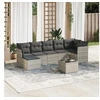 Image de Salon de Jardin avec Coussins 8 pcs, Canapés avec Pieds Réglables, Ensemble de Meubles d'Extérieur Patio Terrasse, 3217982