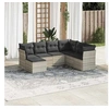 Image de Salon de Jardin avec Coussins 7 pcs, Canapés avec Pieds Réglables, Ensemble de Meubles d'Extérieur Patio Terrasse, 3217992