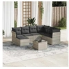 Image de Salon de Jardin avec Coussins 8 pcs, Canapés avec Pieds Réglables, Ensemble de Meubles d'Extérieur Patio Terrasse, 3218002