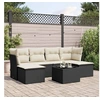 Image de 6 personnes salon de jardin modulable resine tressee 7 pieces 55.0 x 62 x 69 noir