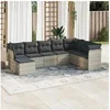 Image de Salon de Jardin avec Coussins 8 pcs, Canapés avec Pieds Réglables, Ensemble de Meubles d'Extérieur Patio Terrasse, 3218052
