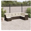 Image de Salon de Jardin avec Coussins 8 pcs, Canapés de Terrasse, Ensemble de Meubles de Patio, Mobilier d'Extérieur, Marron 3218053