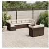 Image de Salon de Jardin avec Coussins 9 pcs, Canapés de Terrasse, Ensemble de Meubles de Patio, Mobilier d'Extérieur, Marron 3218153