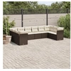 Image de Salon de jardin modulable resine tressee marron 10 pieces 55.0 x 62 x 69 10 personnes
