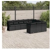Image de Salon de jardin modulable GENERIQUE resine tressee 10 pieces noir 55 x 62 x 69 cm 10 personnes