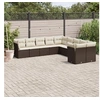 Image de Salon de jardin modulable resine tressee marron 10 pieces 55.0 x 62 x 69 cm 10 personnes