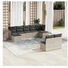 Image de Salon de Jardin avec Coussins 9 pcs, Canapés avec Pieds Réglables, Ensemble de Meubles d'Extérieur Patio Terrasse, 3218272