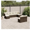 Image de Salon de Jardin avec Coussins 9 pcs, Canapés de Terrasse, Ensemble de Meubles de Patio, Mobilier d'Extérieur, Marron 3218273