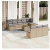 Image de Salon de jardin modulable GENERIQUE 10 personnes resine tressee beige 55 x 62 x 69 cm 11 pieces
