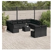 Image de Salon de jardin modulable resine tressee noir 12 pieces 55.0 x 62 x 69 11 personnes