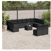 Image de Ensemble à Manger de Jardin avec Coussins 17 pcs, Table et Chaises à Dossier Rabattable, Meubles d'Extérieur Patio 3211002