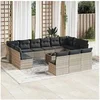 Image de Bois de Pin Massif Salon de Jardin 10 pcs avec Coussins Mobilier de Patio Meubles d'Extérieur Mobilier de Jardin 3097011