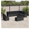 Image de Ensemble à Manger de Jardin avec Coussins 11 pcs, Table et Chaises à Dossier Rabattable, Meubles d'Extérieur Patio 3210934