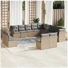 Image de Ensemble à Manger de Jardin avec Coussins 17 pcs, Table et Chaises à Dossier Rabattable, Meubles d'Extérieur Patio 3211366