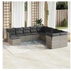 Image de Salon de Jardin avec Coussins 11 pcs, Canapés avec Pieds Réglables, Ensemble de Meubles d'Extérieur Patio Terrasse, 3218612