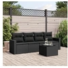 Image de Salon de Jardin avec Coussins 5 pcs, Canapés avec Pieds Réglables, Ensemble de Meubles d'Extérieur Patio Terrasse, 3218675