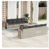 Image de Salon de Jardin avec Coussins 9 pcs, Canapés avec Pieds Réglables, Ensemble de Meubles d'Extérieur Patio Terrasse, 3218742