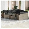 Image de Salon de jardin modulable GENERIQUE resine tressee 8 personnes 65.5 x 62 x 37 cm 9 pieces