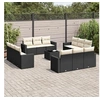 Image de Salon de Jardin avec Coussins 14 pcs, Canapés de Terrasse, Ensemble de Meubles d'Extérieur Patio, Moderne, Beige 3218398